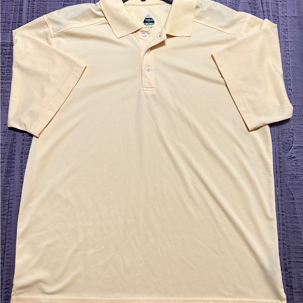 Bolle Mens Light Yellow Polo Shirt